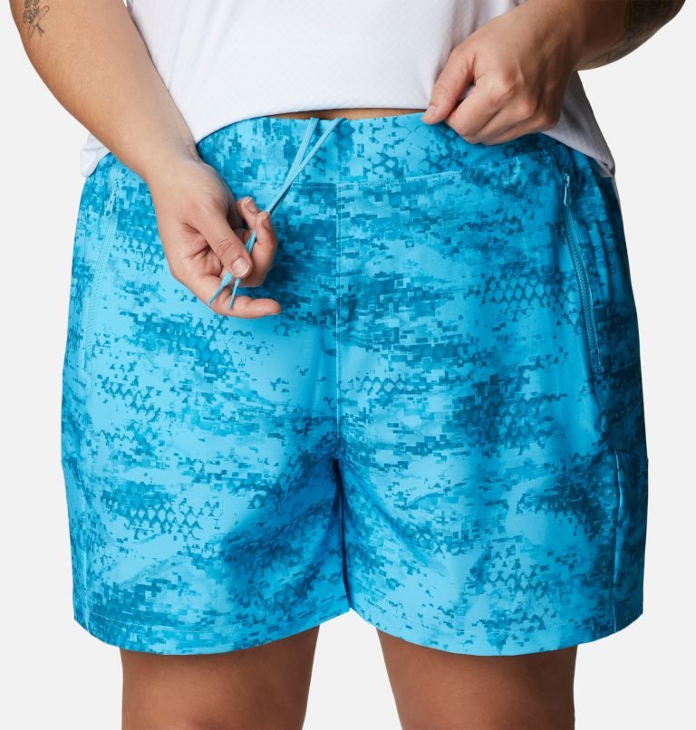 Women's Columbia PFG Tidal II Shorts Blue | Plus Size CA-A8364